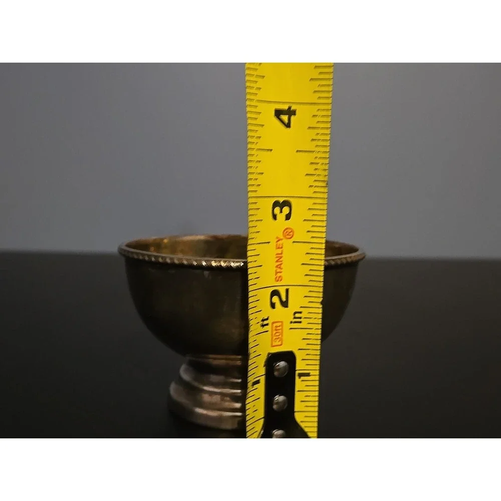 Vintage EP On Copper England Silverplate Footed Trophy Bowl‎ 3.5